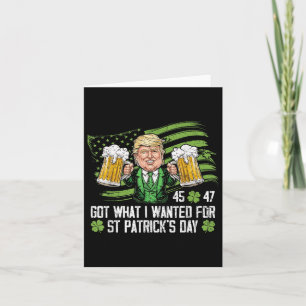 Tarjeta Obtuve Lo Que Quería Para El Día De Los Patrocinad