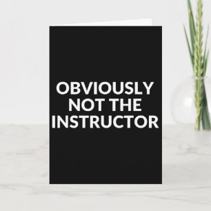 Tarjeta Obviamente No Es El Instructor Divertido Yoga Gimn