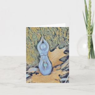 Tarjeta Ocasión de los dioses en los bosques de otoño