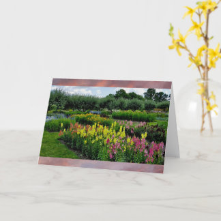 Tarjeta Ocasión en todo el jardín (en blanco dentro)