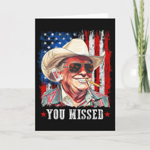 Tarjeta Occidental Vaquero Trump Te Perdiste Trump 2025 Am