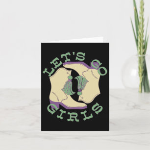 Tarjeta Occidente Vamos Chicas Mardi Gras Chicas Wom