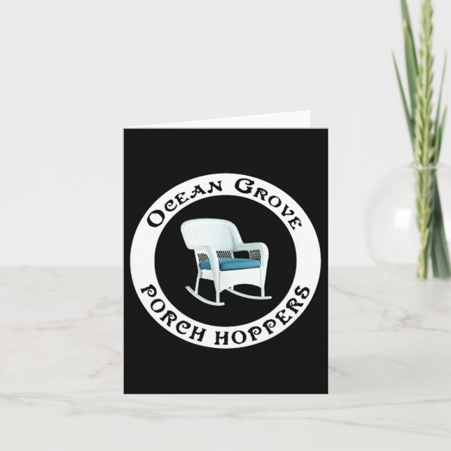 Tarjeta Ocean Grove Nj Rch Hopper Regalo De Verano Playa H (Anverso)