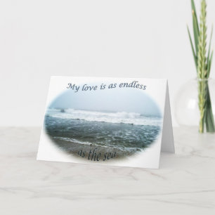 Tarjeta Ocean I Love You Card