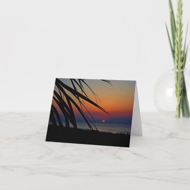 Tarjeta Ocean Sunrise Notecard (Anverso)
