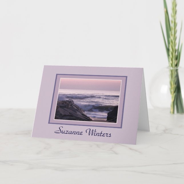Tarjeta Ocean Sunrise Notecard (Anverso)