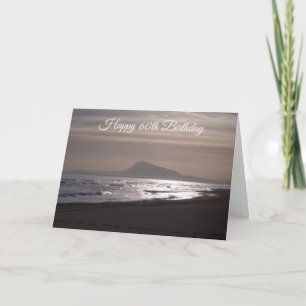 Tarjeta Ocean Sunrise Personaliza 60 años