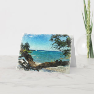 Tarjeta Océano azul