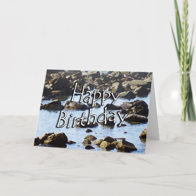 Tarjeta Océano de cumpleaños (Anverso)