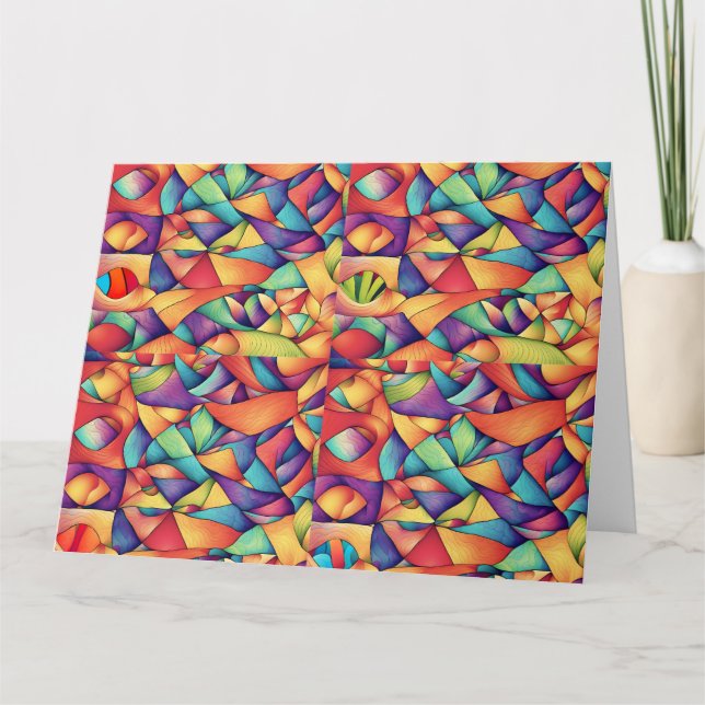 Tarjeta Océano psicodélico (Anverso)