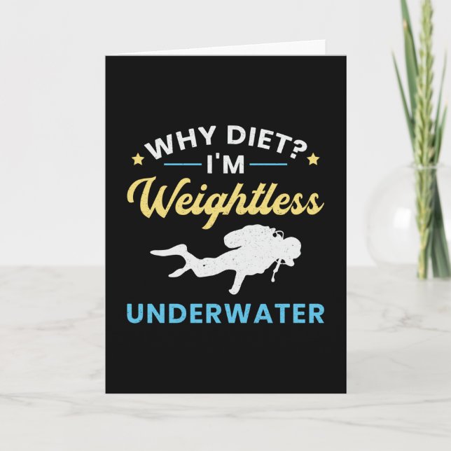 Tarjeta Océano submarino inocuo para buceo submarino (Anverso)