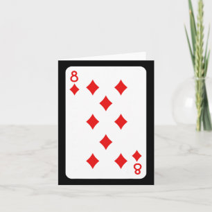 Tarjeta Ocho Diamantes Jugando Cartas Vestidos De Hallowee