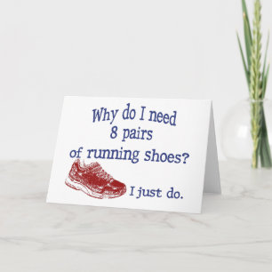 Tarjeta Ocho pares corriendo zapatos
