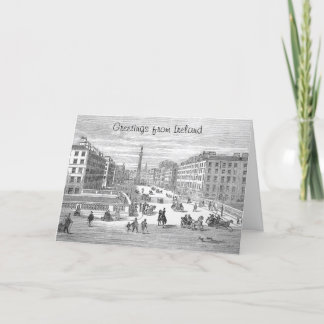 Tarjeta O'Connell Street Vintage Dublín Irlanda Saludo