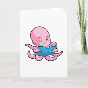 Tarjeta Octopus al leer un libro