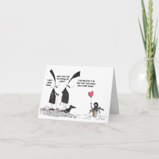 Tarjeta Octopus de la carta de San Valentín de amor