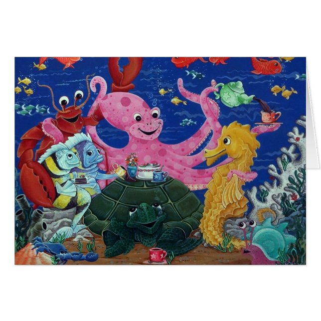 Tarjeta Octopus Teaparty (Anverso (Horizontal))