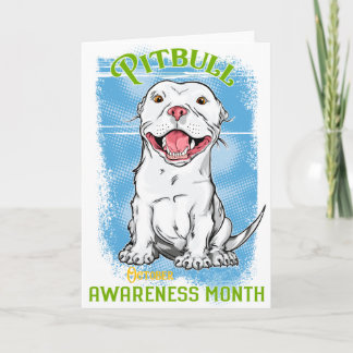 Tarjeta Octubre, Pitbull Awareness Mont T-Shirt Grocery B