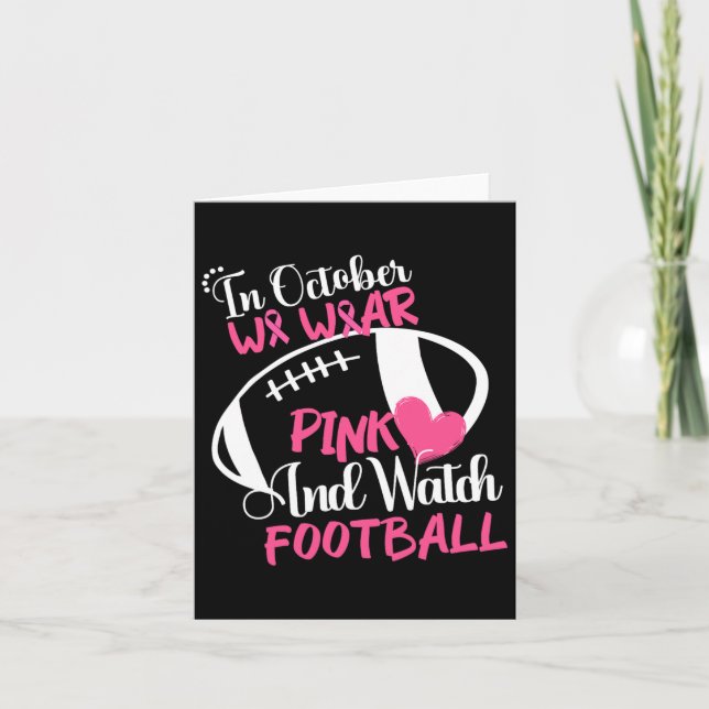 Tarjeta Octubre Usamos Rosado Y Vemos Que Los Pechos De Fú (Anverso)