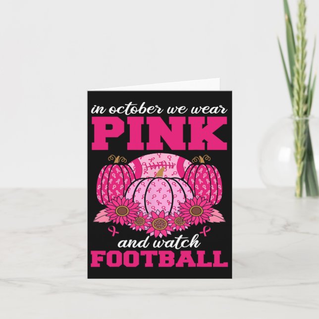 Tarjeta Octubre Usamos Rosado Y Vemos Que Los Pechos De Fú (Anverso)
