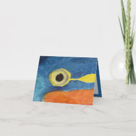 Tarjeta ocular de pájaro