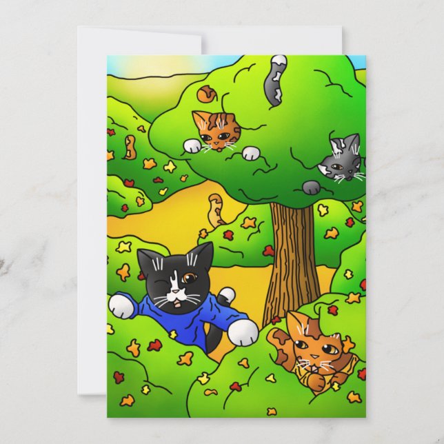 Tarjeta Ocultar y buscar gatos (Anverso)