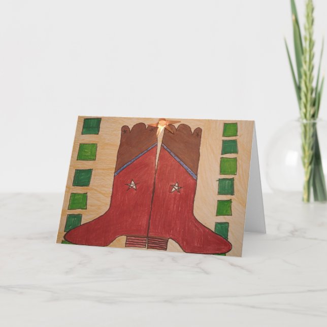 Tarjeta Ode a Bakersfield - pluma de crayón y tinta (Anverso)