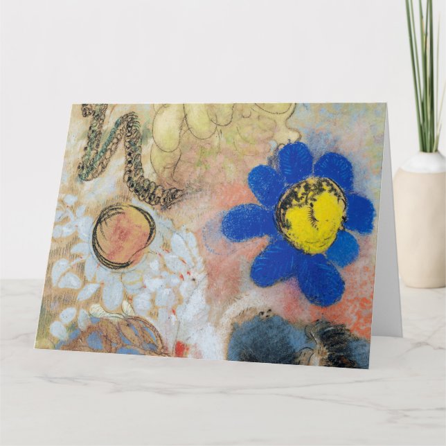 Tarjeta Odilon Redon - Flora De Agua Submarina (Anverso)