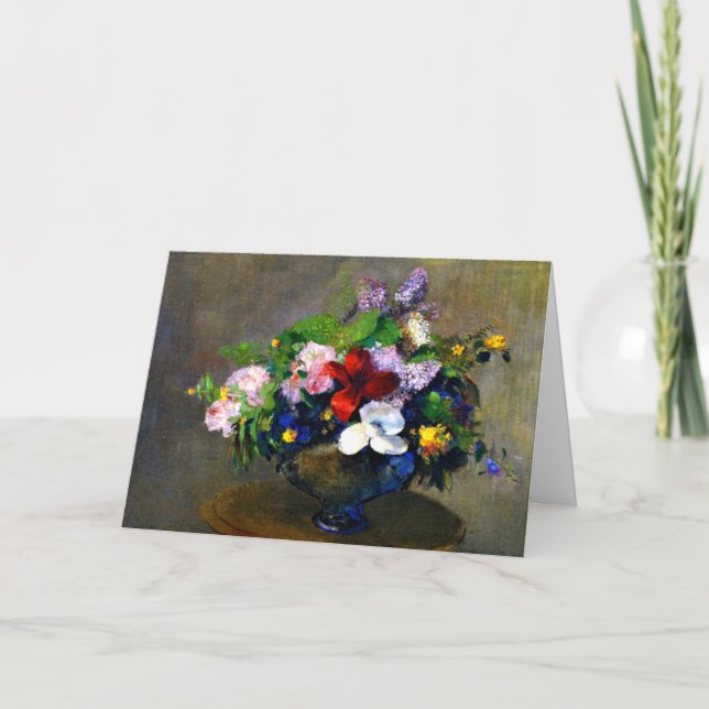 Tarjeta Odilon Redon - The Black Bowl, (Anverso)