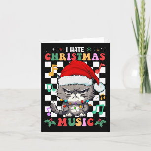Tarjeta Odio a los Navidades Música navideña