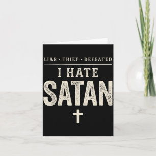 Tarjeta Odio a Satanás