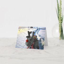 Tarjeta Odio la nieve.