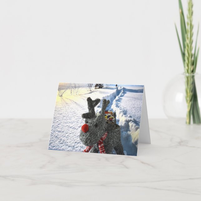 Tarjeta Odio la nieve. (Anverso)