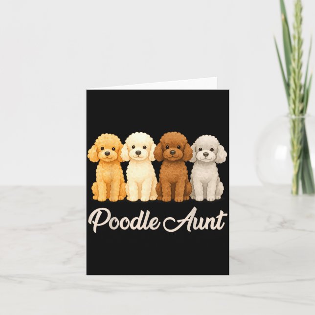 Tarjeta Odle Aunt Cute Dog Lover Gift Funny Women Puppy Ow (Anverso)