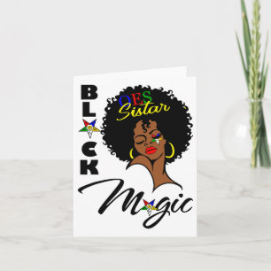Tarjeta Oes Black Sistar Magic Order The Eastern Star Moth