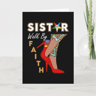 Tarjeta Oes Sistar Leopardo Caminar Por Fe Estrella Orient