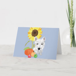 Tarjeta Oeste en otoño