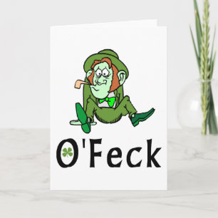 Tarjeta O'Feck Funny Irish