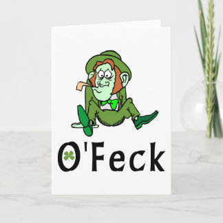 Tarjeta O'Feck Funny Irish
