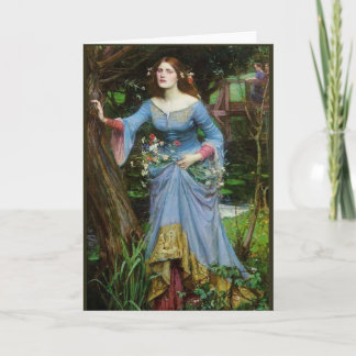 Tarjeta Ofelia por el Waterhouse