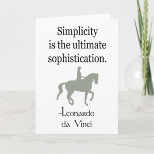 Tarjeta Oferta De Simplicidad Con Caballo De Vestido