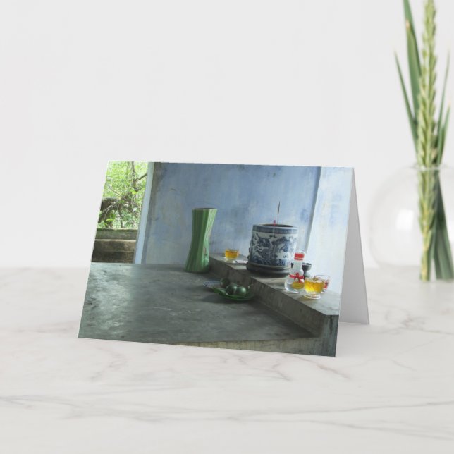 Tarjeta Ofertas de Pagoda Vietnamita (Anverso)