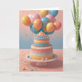 Tarjeta Office Birthday Party Celebration