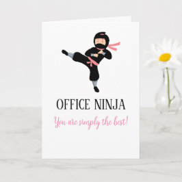 Tarjeta Office Ninja Administrative Appreciation Day Card