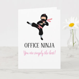 Tarjeta Office Ninja Administrative Appreciation Day Card