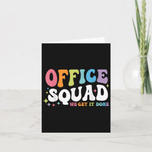 Tarjeta Office Squad Lo Hacemos De Vuelta A La Escuela Hap