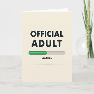 Tarjeta oficial de cumpleaños para adultos