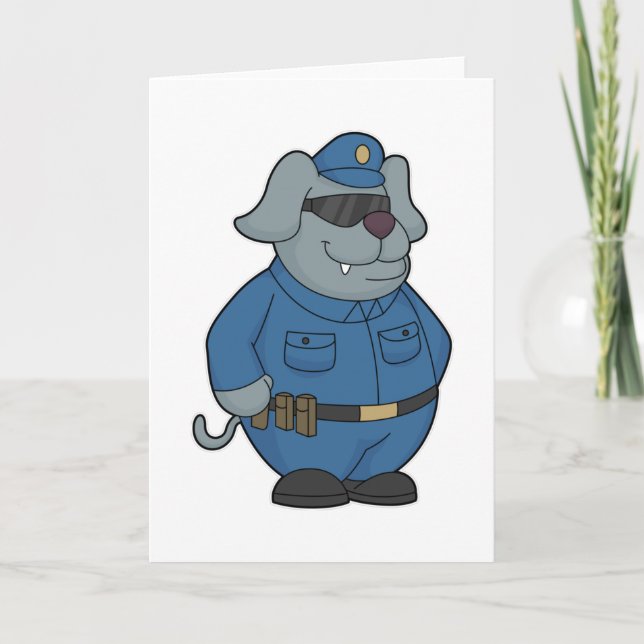 Tarjeta Oficial de policía de perros Policía (Anverso)