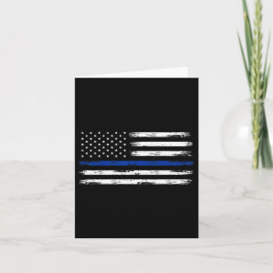 Tarjeta Oficial De Policía Ee.Uu. Bandera Estadounidense L