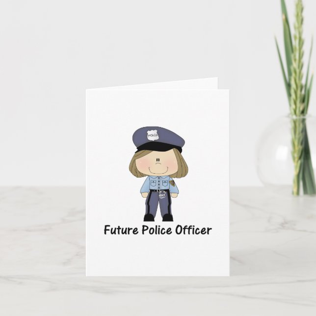 Tarjeta oficial de policía futuro (chica) (Anverso)